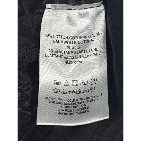 Free People Women's Skirt Mini Denim Black Lace Up Modern Femme Corset Size 4 - Picture 4 of 5